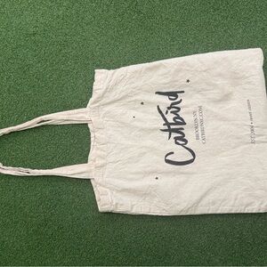 Catbird Cream Canvas Tote Bag Minimalist